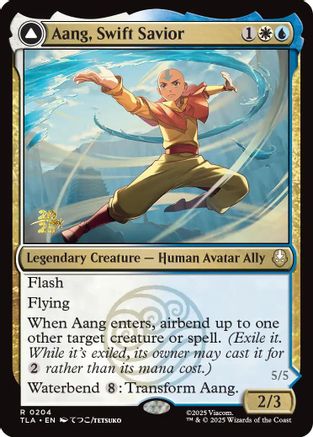 Aang, Swift Savior |  Foil (204) [Prerelease Cards]