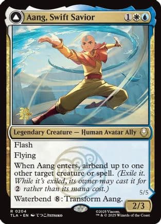 Aang, Swift Savior |  Foil (204) [Prerelease Cards]
