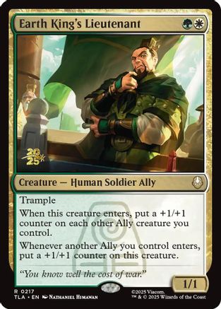 Earth King's Lieutenant |  Foil (217) [Prerelease Cards]