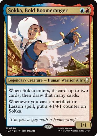 Sokka, Bold Boomeranger |  Foil (240) [Prerelease Cards]