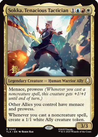 Sokka, Tenacious Tactician |  Foil (242) [Prerelease Cards]