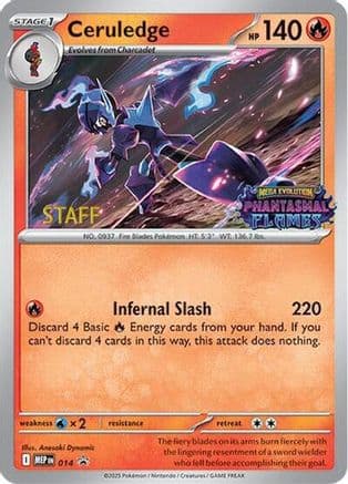 Ceruledge (Prerelease) [Staff] 014- ME Mega Evolution Promo Holofoil
