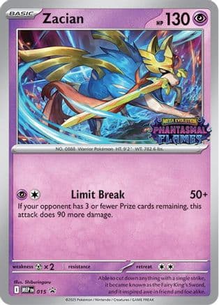 Zacian (Prerelease) 015- ME Mega Evolution Promo Holofoil