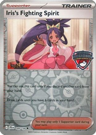 Iris's Fighting Spirit (Regional Championships) [Staff] 149- League & Championship Cards Reverse Holofoil