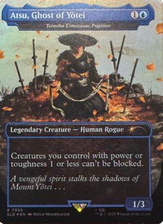 Atsu, Ghost of Yotei - Tetsuko Umezawa, Fugitive (Rainbow Foil) |  Foil (7055) [Secret Lair Drop Series]