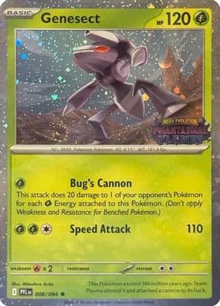 Genesect (Cosmos Holo) (Best Buy Exclusive) 008- Miscellaneous Cards & Products Holofoil