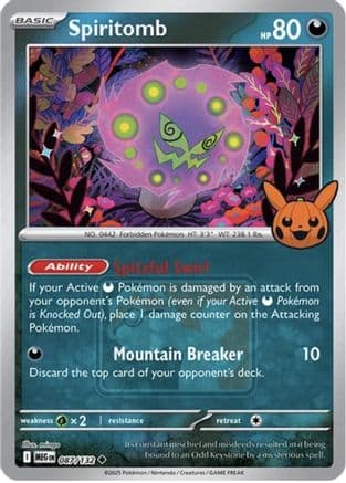 Spiritomb (Trick or Trade Stamped) 087- League & Championship Cards Holofoil