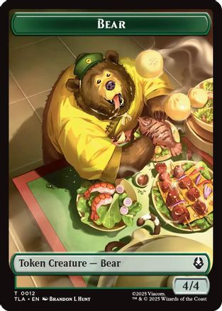 Bear // Food (0020) Double-Sided Token |  (12 // 20) [Avatar: The Last Airbender]