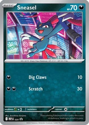Sneasel (Cosmos Holo) 020- ME Mega Evolution Promo Holofoil