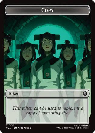 Copy (0002) // Soldier (0011) Double-Sided Token |  Foil (2 // 11) [Avatar: The Last Airbender]