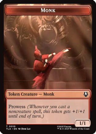 Monk // Food (0021) Double-Sided Token |  (10 // 21) [Avatar: The Last Airbender]