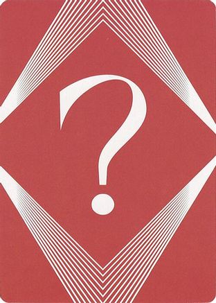 Question Mark Insert Card |  () [Secret Lair Countdown Kit]