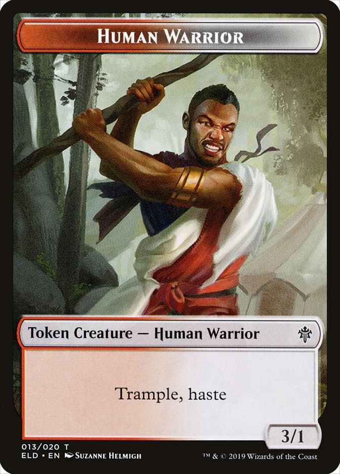 Human Warrior Token [Throne of Eldraine Tokens] Foil