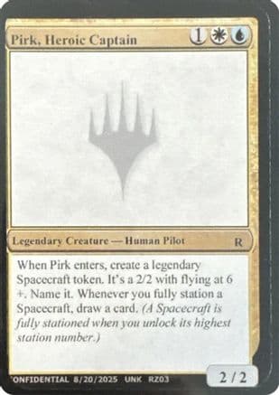 Pirk, Heroic Captain |  () [Un-Known Event Playtest Cards]