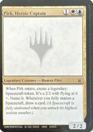 Pirk, Heroic Captain |  () [Un-Known Event Playtest Cards]