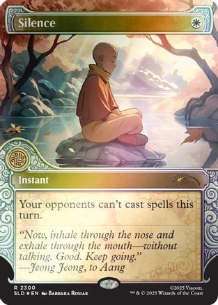 Silence (2300) (Rainbow Foil) |  Foil (2300) [Secret Lair Drop Series]