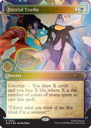 Painful Truths (Rainbow Foil) |  Foil (2302) [Secret Lair Drop Series]