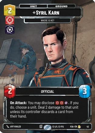 Syril Karn - Where Is He? (42) | Foil (42)  [Sector and Regional Promos Season 1]