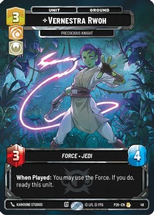 Vernestra Rwoh - Precocious Knight (48) | Foil (48)  [Sector and Regional Promos Season 1]