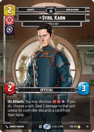 Syril Karn - Where Is He? (54) | Foil (54)  [Sector and Regional Promos Season 1]