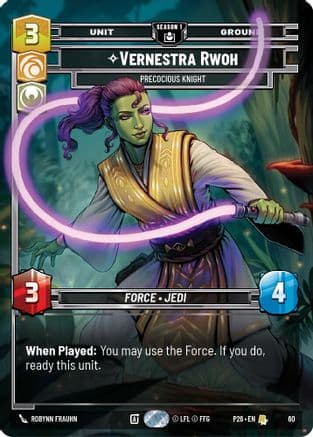 Vernestra Rwoh - Precocious Knight (60) | Foil (60)  [Sector and Regional Promos Season 1]