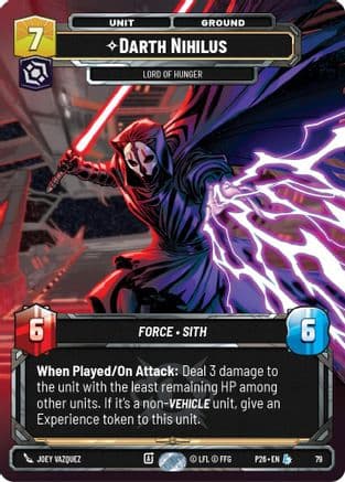 Darth Nihilus - Lord of Hunger (79) | Foil (79)  [Sector and Regional Promos Season 1]