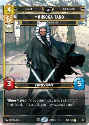 Ahsoka Tano - Chasing Whispers (94) | Foil (94)  [Sector and Regional Promos Season 1]
