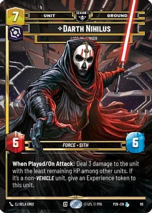 Darth Nihilus - Lord of Hunger (95) | Foil (95)  [Sector and Regional Promos Season 1]