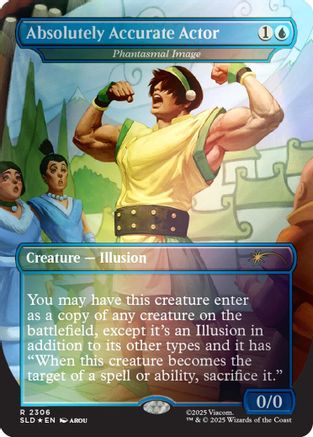 Absolutely Accurate Actor - Phantasmal Image (Rainbow Foil) |  Foil (2306) [Secret Lair Drop Series]
