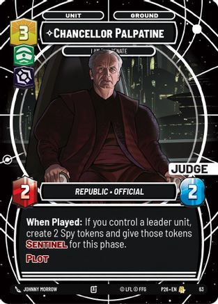 Chancellor Palpatine - I Am the Senate | Foil (63)  [Judge Promos]