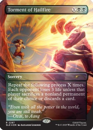 Torment of Hailfire (2287) (Rainbow Foil) |  Foil (2287) [Secret Lair Drop Series]