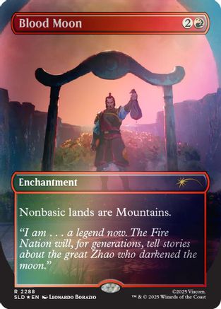 Blood Moon (Rainbow Foil) |  Foil (2288) [Secret Lair Drop Series]