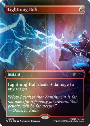 Lightning Bolt (2289) (Rainbow Foil) |  Foil (2289) [Secret Lair Drop Series]