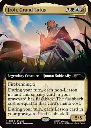 Iroh, Grand Lotus (Extended Art) |  Foil (002) [Unique and Miscellaneous Promos]