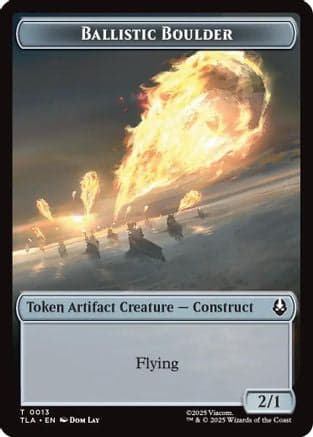 Ballistic Boulder // Food (0019) Double-Sided Token |  Foil (13 // 19) [Avatar: The Last Airbender]