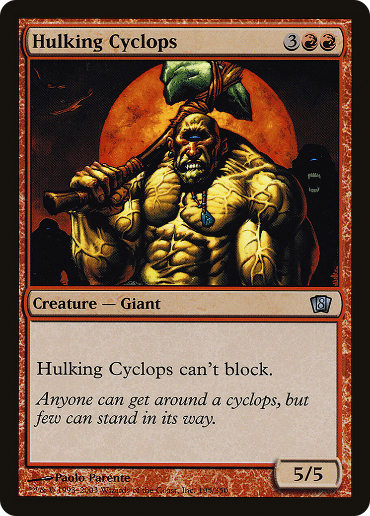 Hulking Cyclops [Eighth Edition] Foil