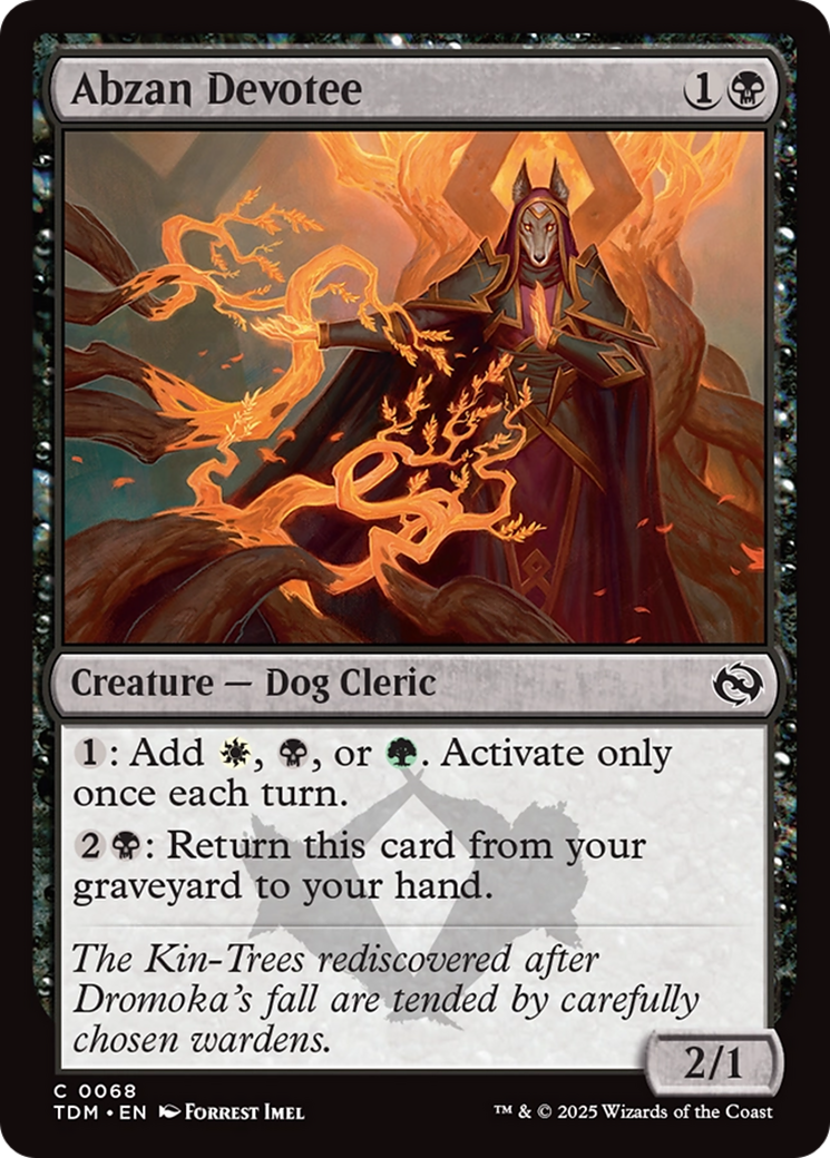 Abzan Devotee (068) [Tarkir: Dragonstorm]  Foil
