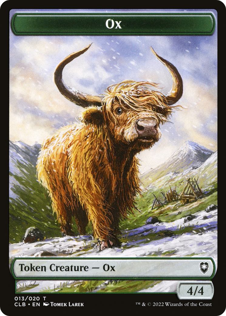 Ox (TCLB-013) - Battle for Baldur's Gate Tokens Foil
