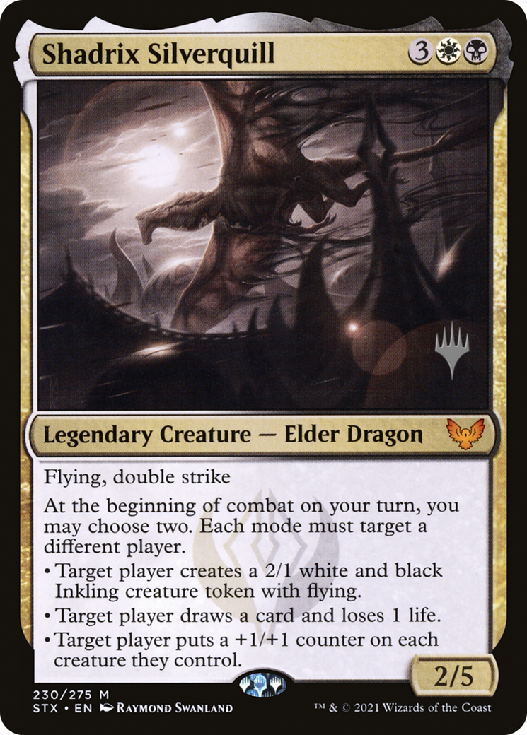 Shadrix Silverquill (Promo Pack) [Strixhaven: School of Mages Promos] Foil