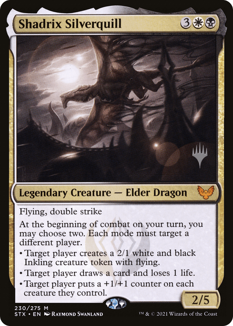 Shadrix Silverquill (Promo Pack) [Strixhaven: School of Mages Promos] Foil