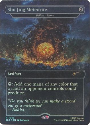 Shu Jing Meteorite - Fellwar Stone (Rainbow Foil) |  Foil (7062) [Secret Lair Drop Series]