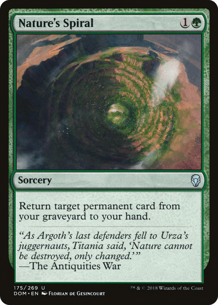 Nature's Spiral [Dominaria] Foil