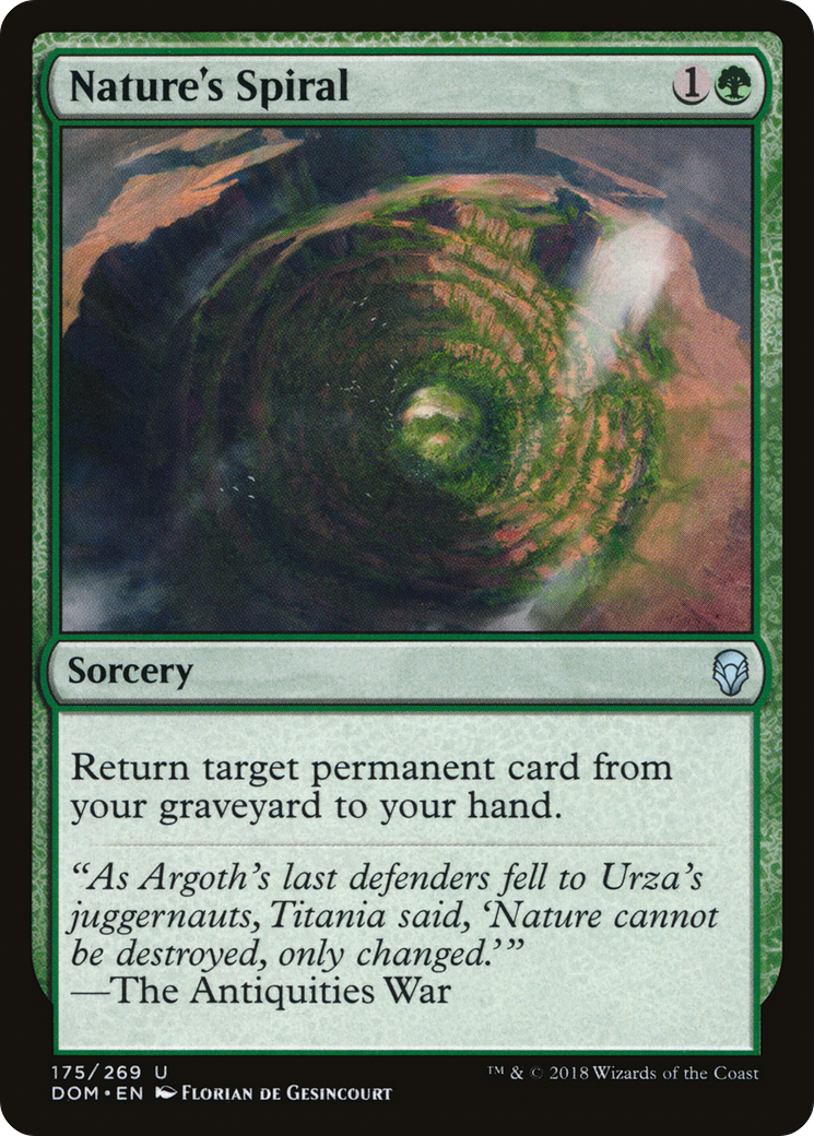 Nature's Spiral [Dominaria] Foil