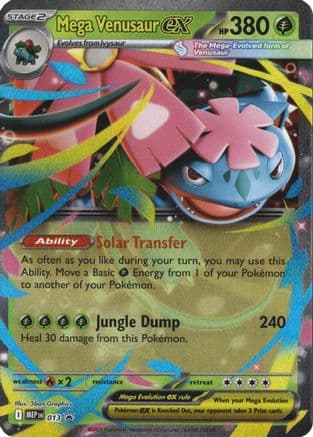 Mega Venusaur ex 013- ME Mega Evolution Promo Holofoil