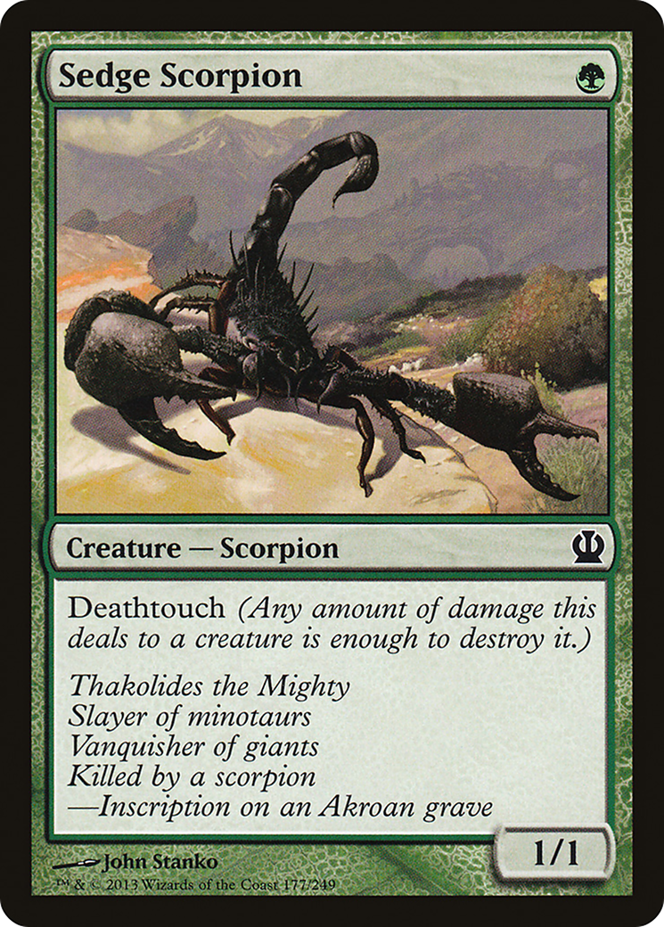 Sedge Scorpion [Theros] Foil