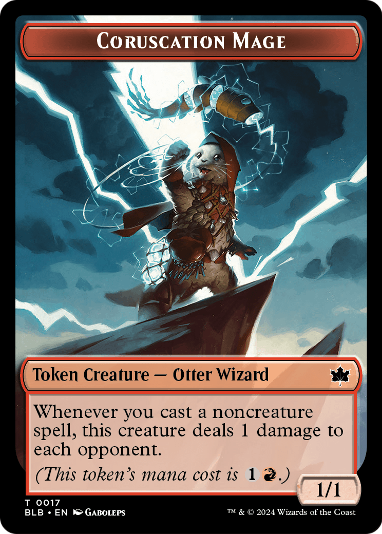 Coruscation Mage (TBLB-017) - Bloomburrow Tokens