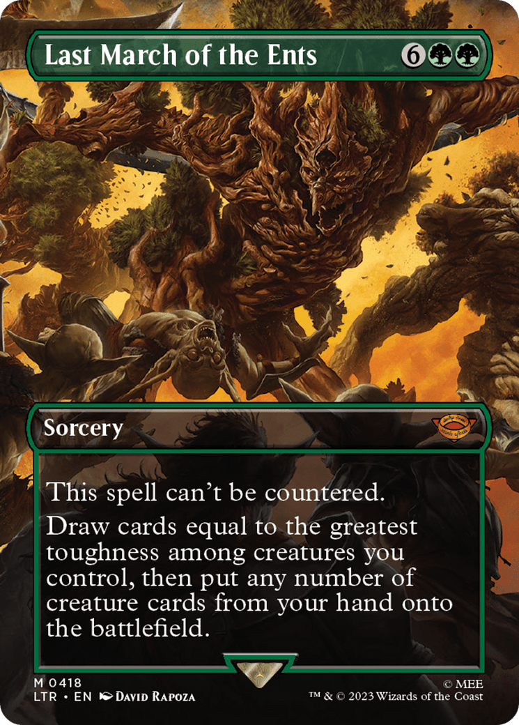Last March of the Ents (Borderless Alternate Art) [The Lord of the Rings: Tales of Middle-Earth] Foil