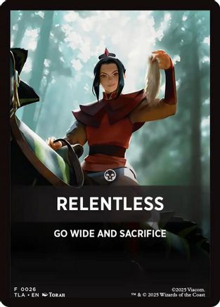 Relentless Theme Card |  (026) [Avatar: The Last Airbender]
