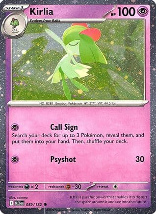 Kirlia (Cosmos Holo) 059- Miscellaneous Cards & Products Holofoil