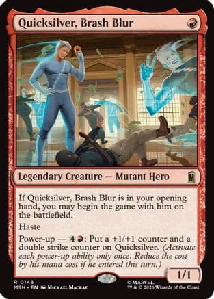 Quicksilver, Brash Blur |  Foil (148) [Marvel Super Heroes]